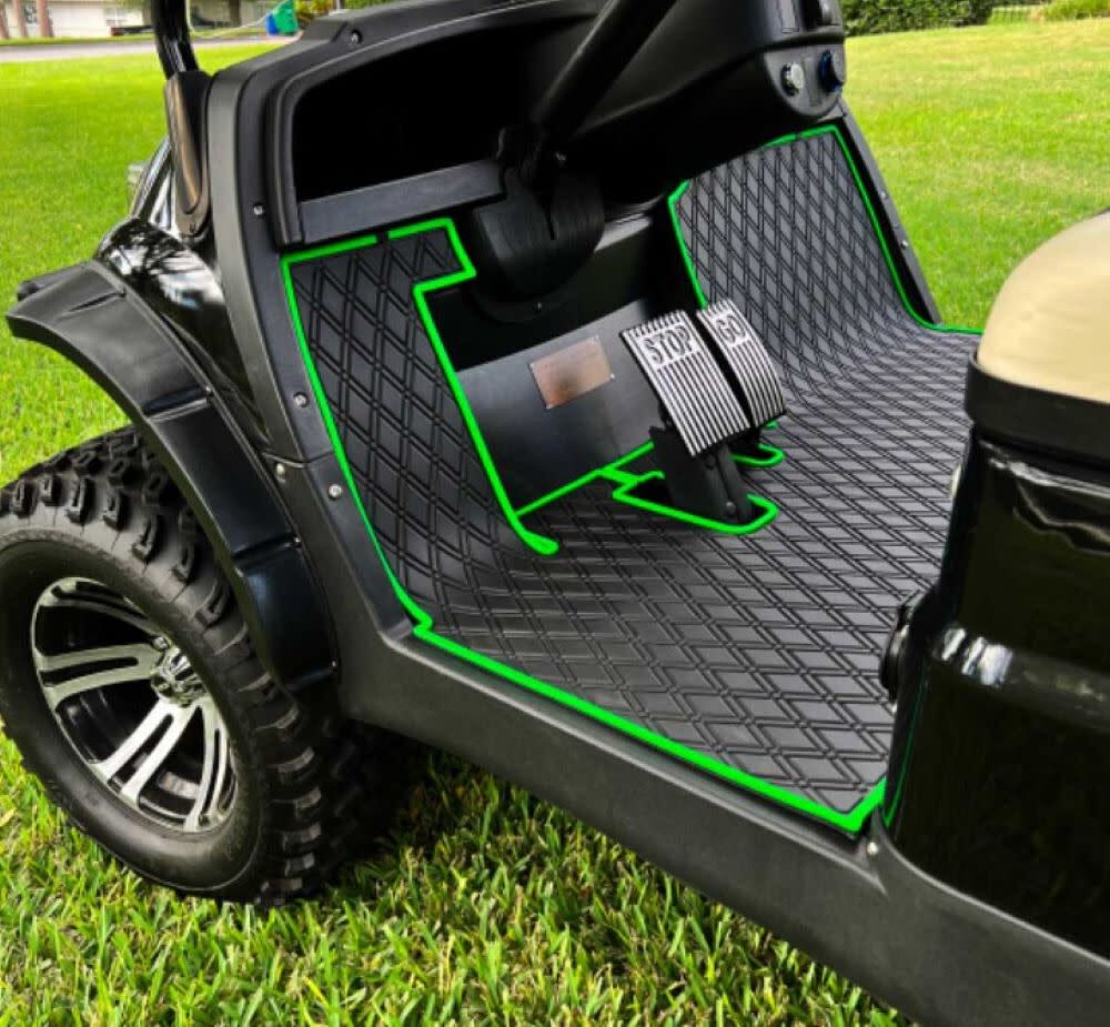 Golf Cart Floor Mat ICON & Green GCM35