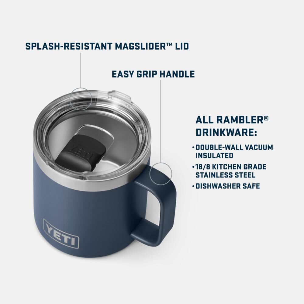 Rambler 14 Oz Mug 2.0 with MagSlider Lid Navy 21071502194