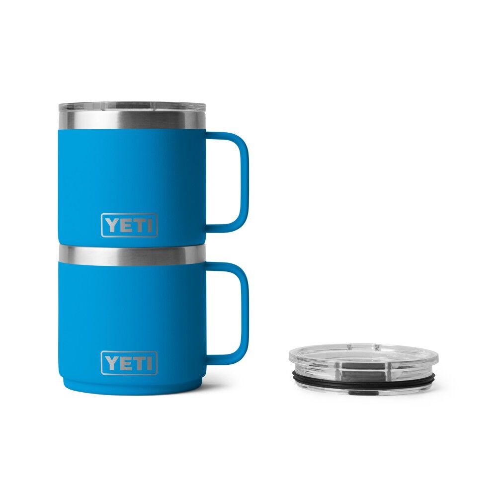 Rambler 14oz Stackable Mug with Magslider Lid Big Wave Blue 21071502669