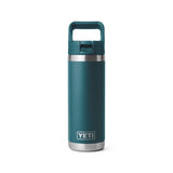 Rambler 18 Oz Water Bottle with Color-Matched Straw Cap Agave Teal 21071502564