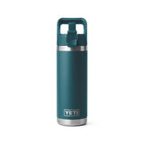 Rambler 18 Oz Water Bottle with Color-Matched Straw Cap Agave Teal 21071502564