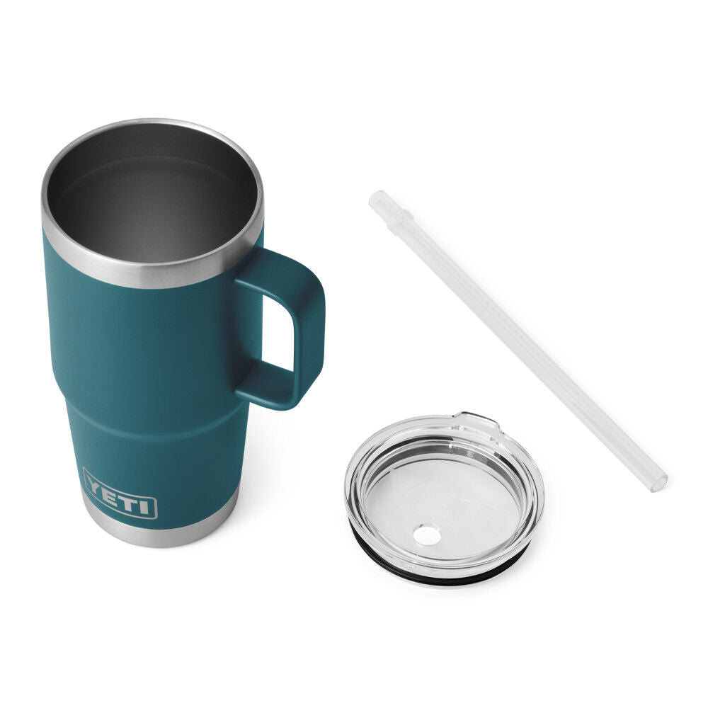 Rambler 25 Oz Straw Mug with Straw Lid Agave Teal 21071502568