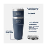 Rambler 30oz Stackable Cup with Magslider Lid Big Wave Blue 21071503892