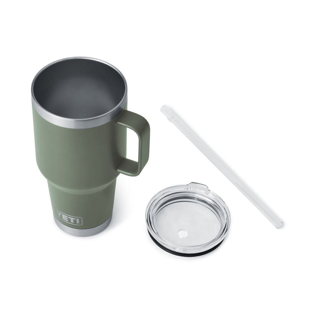 Rambler 35 Oz Mug with Straw Lid Camp Green 21071501909