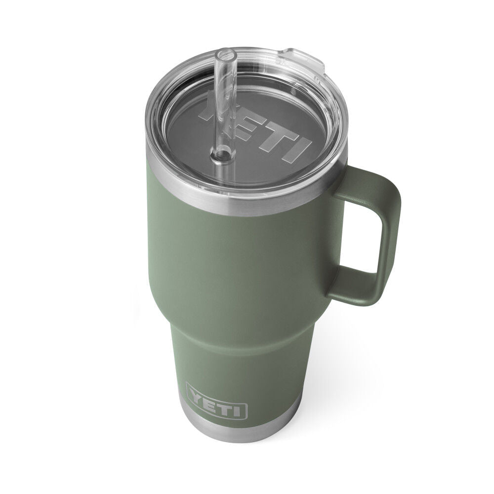 Rambler 35 Oz Mug with Straw Lid Camp Green 21071501909