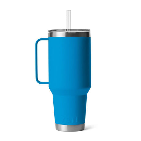 Rambler 42oz Straw Mug with Straw Lid Big Wave Blue 21071502896