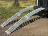 Pair XL Portable Aluminum Folding Arch Ramp with Mash Top TX107